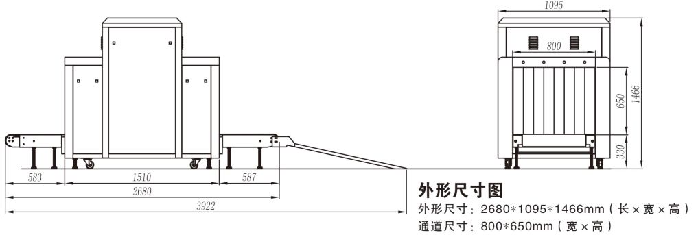 8065集装箱安检机结构图
